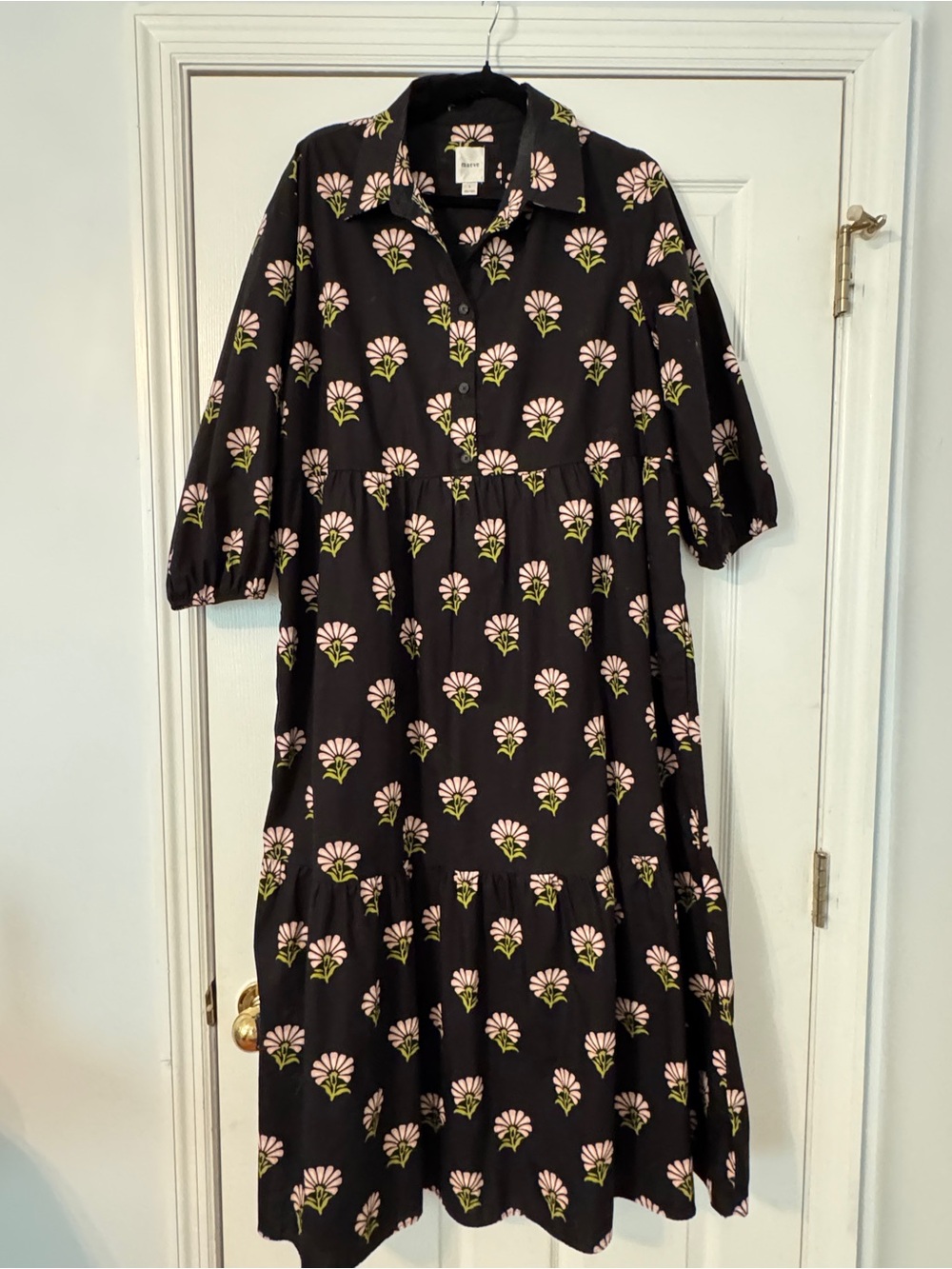 Maeve Anthropologie Bettina Cotton Maxi Shirtdress - Picture 4 of 6